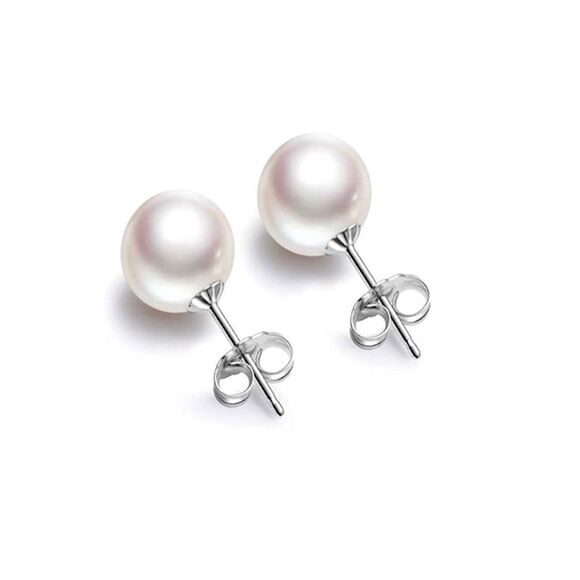 Jewelry - 💐 925 Sterling Silver Simulated Pearl Earrings
